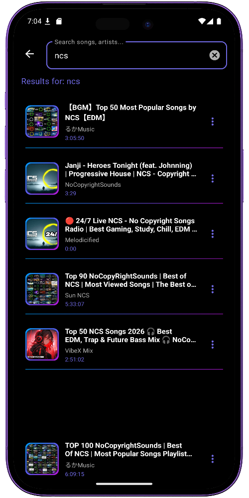 Search Interface